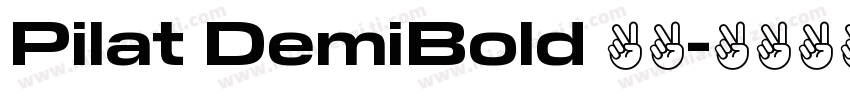 Pilat DemiBold 粗体字体转换